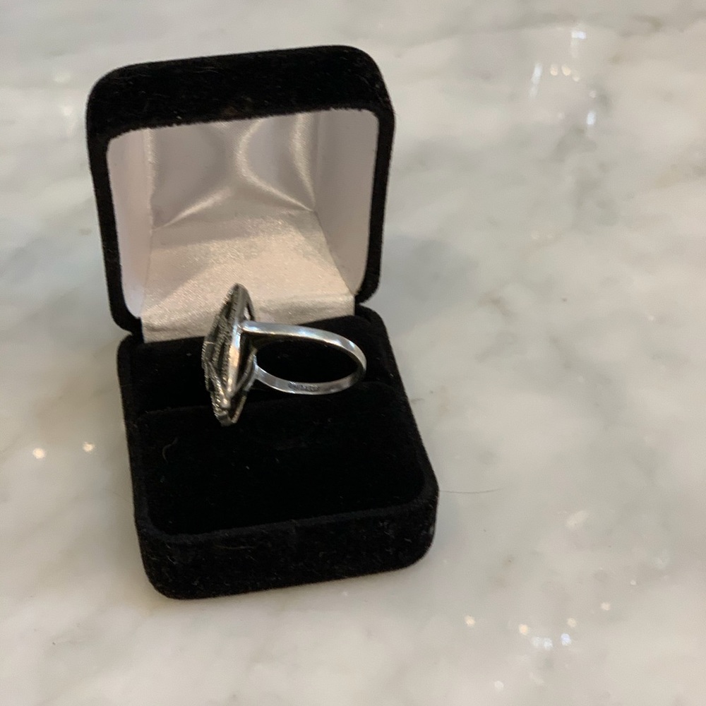 VINTAGE JUDITH JACK STERLING SILVER RING - Picture 3 of 6